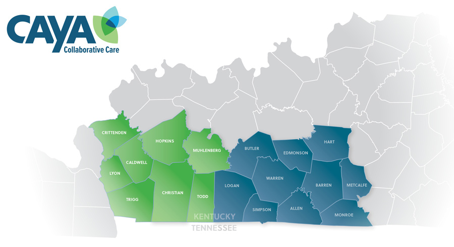 CAYA Services map